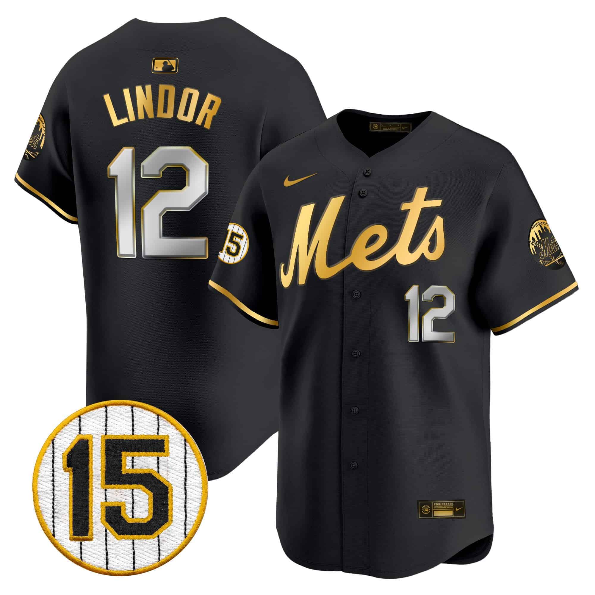 Men’s New York Mets Jerry Grote Patch Vapor Premier Limited Jersey – All Stitched