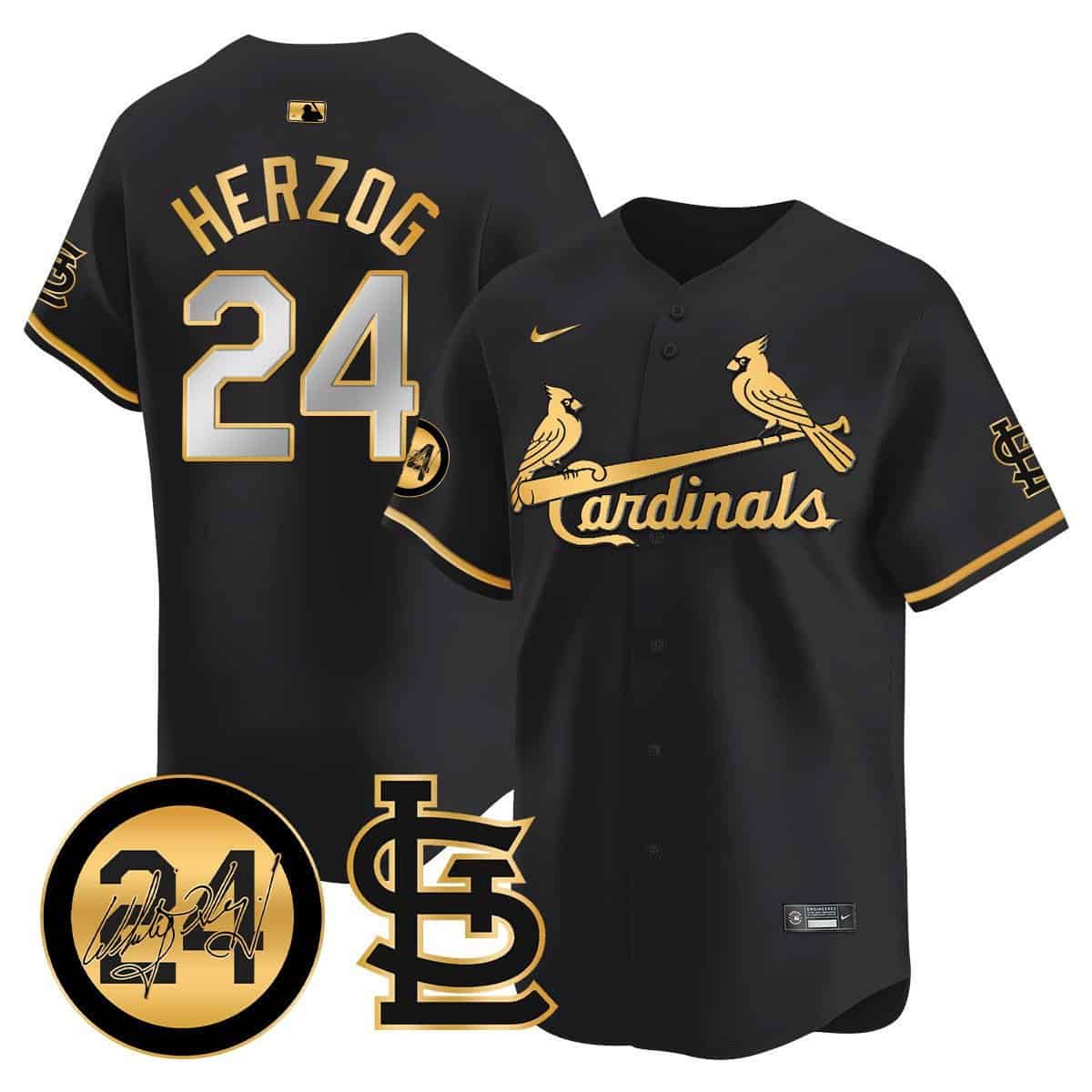 Men’s St. Louis Cardinals Memorial Vapor Premier Limited Jersey – All Stitched