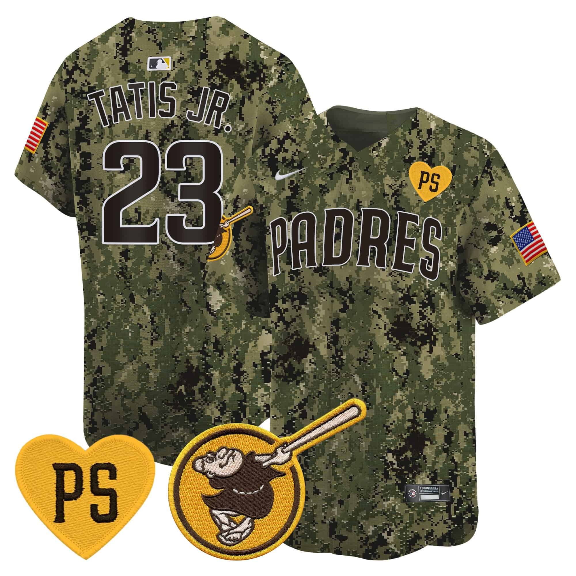 Men’s Padres USMC Alternate Vapor Premier Limited Jersey – All Stitched
