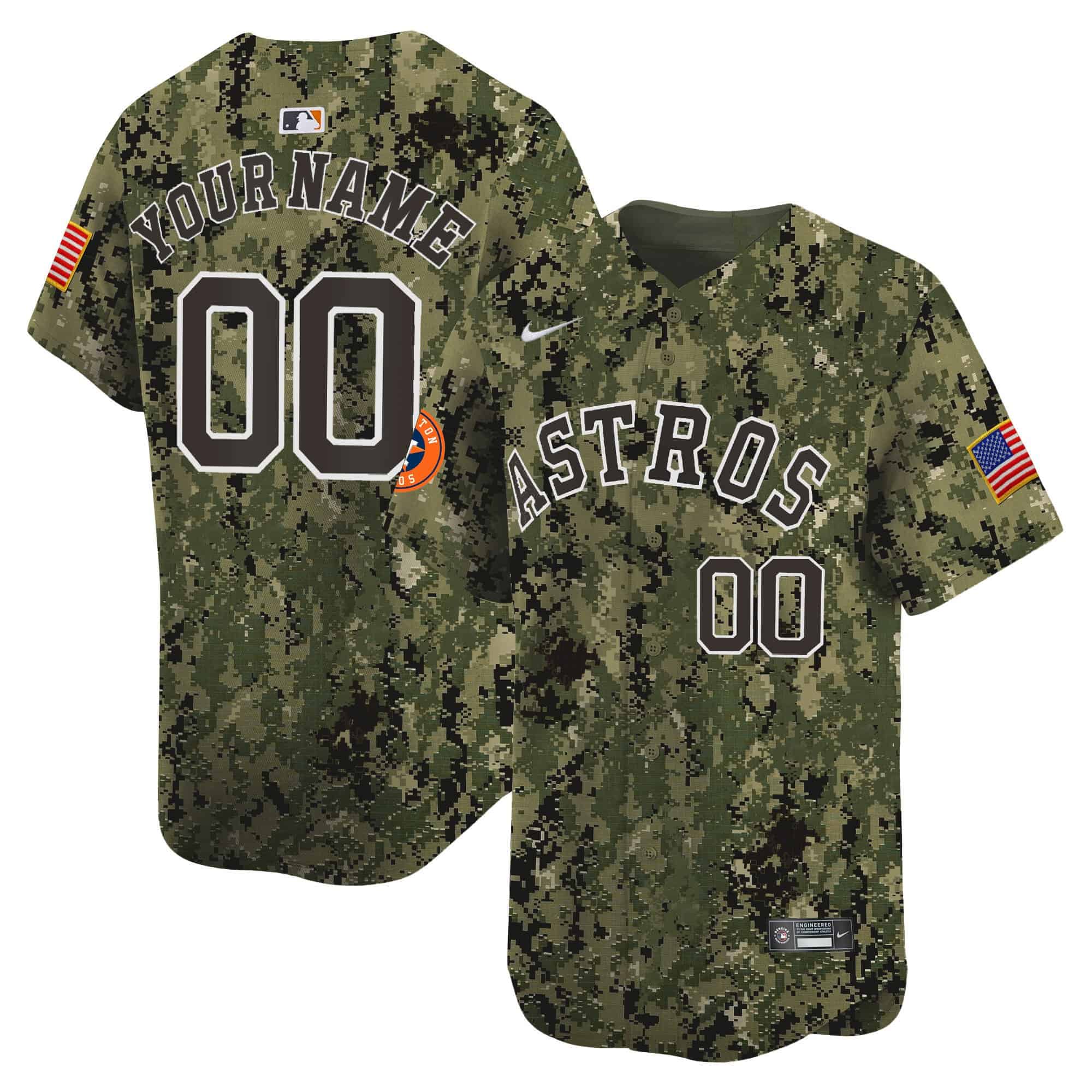 Houston Astros USMC Alternate Vapor Premier Limited Jersey – All Stitched