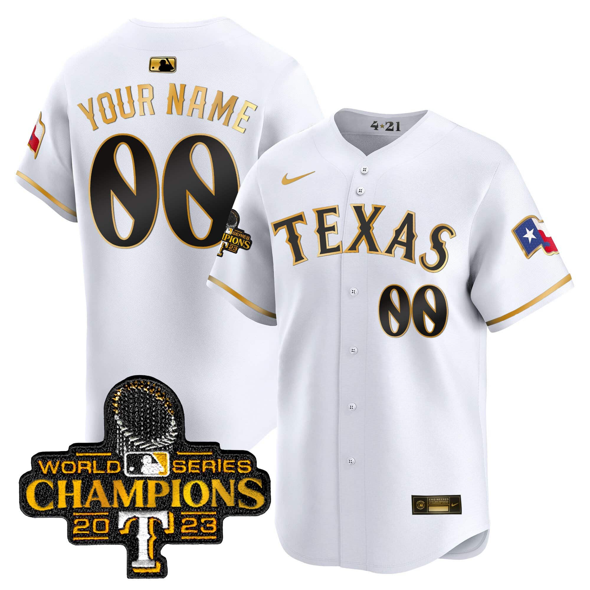 Texas Rangers 2023 World Series City Connect Vapor Premier Limited Custom Jersey – All Stitched