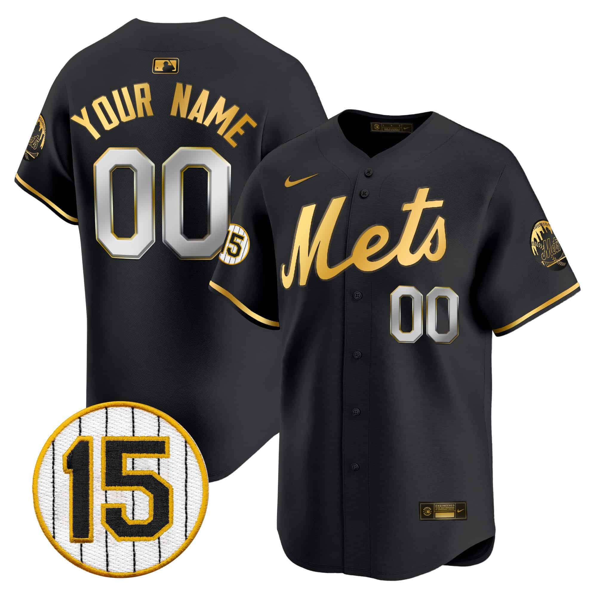 New York Mets Jerry Grote Patch Vapor Premier Limited Custom Jersey – All Stitched