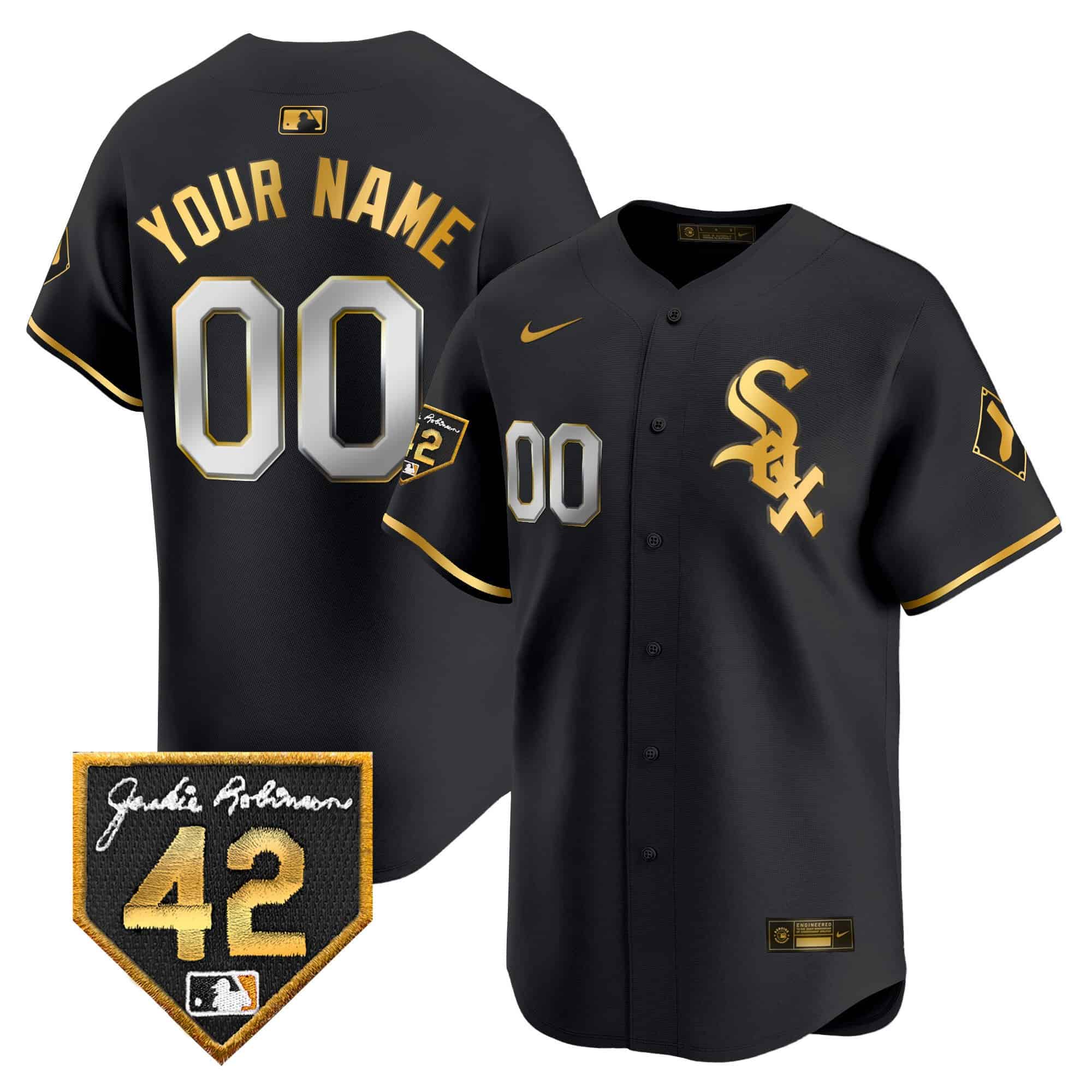 Chicago White Sox 2024 Jackie Robinson Patch Vapor Premier Limited Custom Jersey – All Stitched