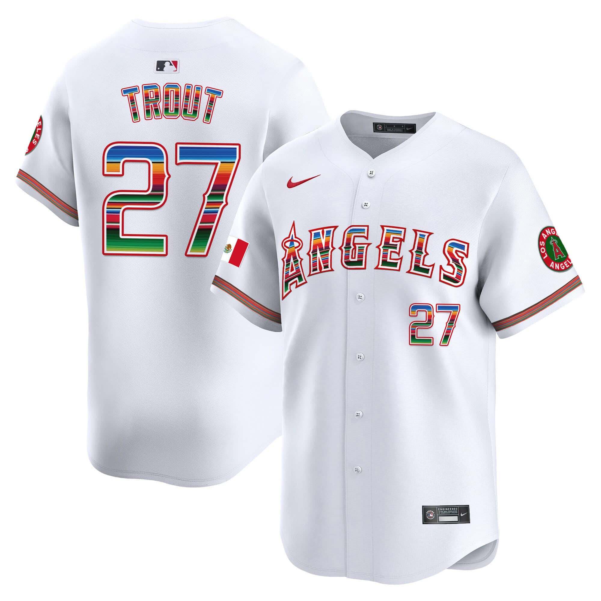 Men’s Los Angeles Angels Mexico Vapor Premier Limited Jersey – All Stitched