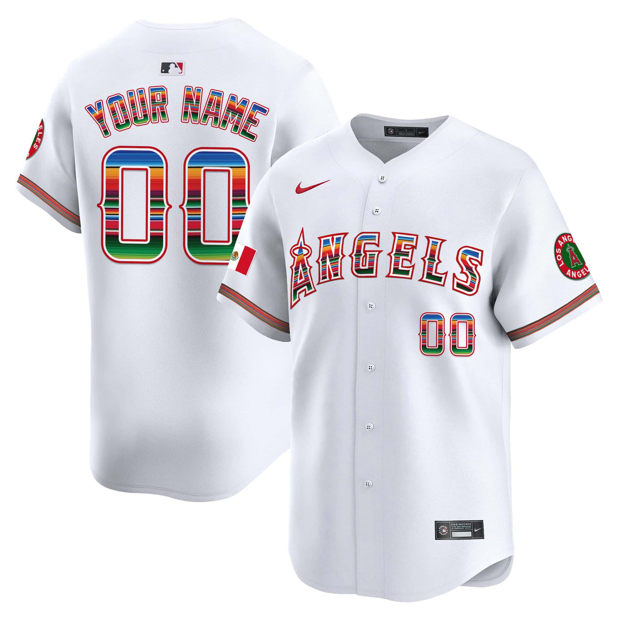 Los Angeles Angels Mexico Vapor Premier Limited Custom Jersey – All Stitched