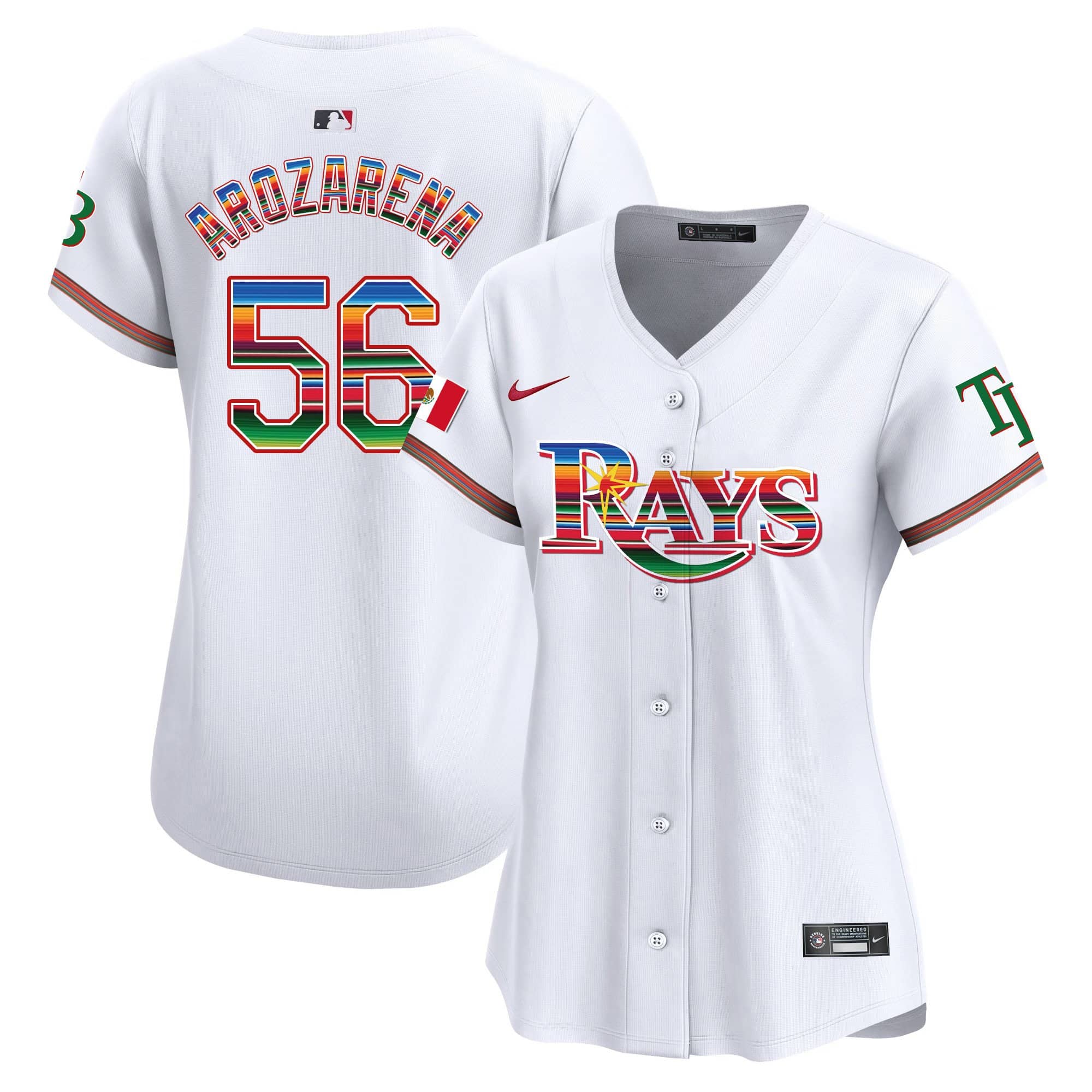 Women’s Tampa Bay Rays Mexico Vapor Premier Limited Jersey – All Stitched
