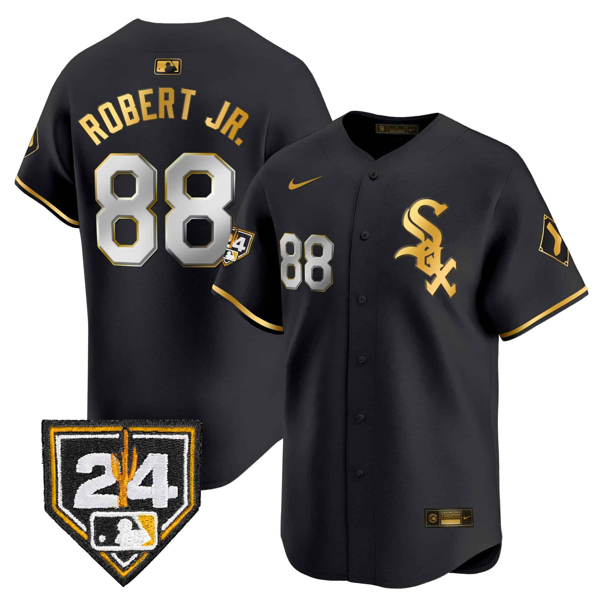 Men’s Chicago White Sox 2024 Spring Training Patch Vapor Premier Limited Jersey – All Stitched