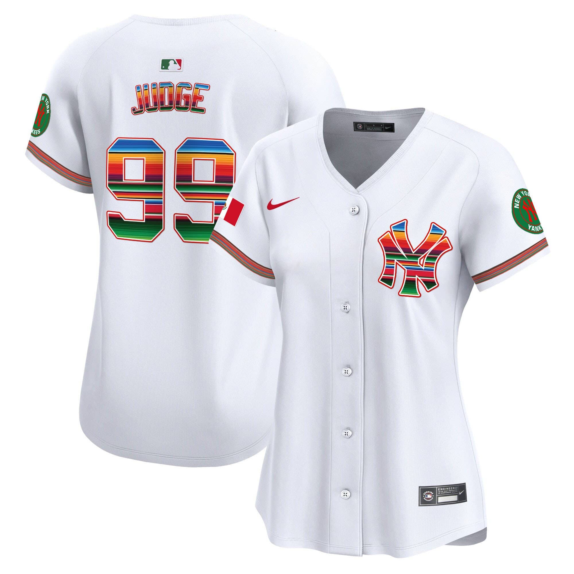 Women’s New York Yankees Mexico Vapor Premier Limited Jersey – All Stitched
