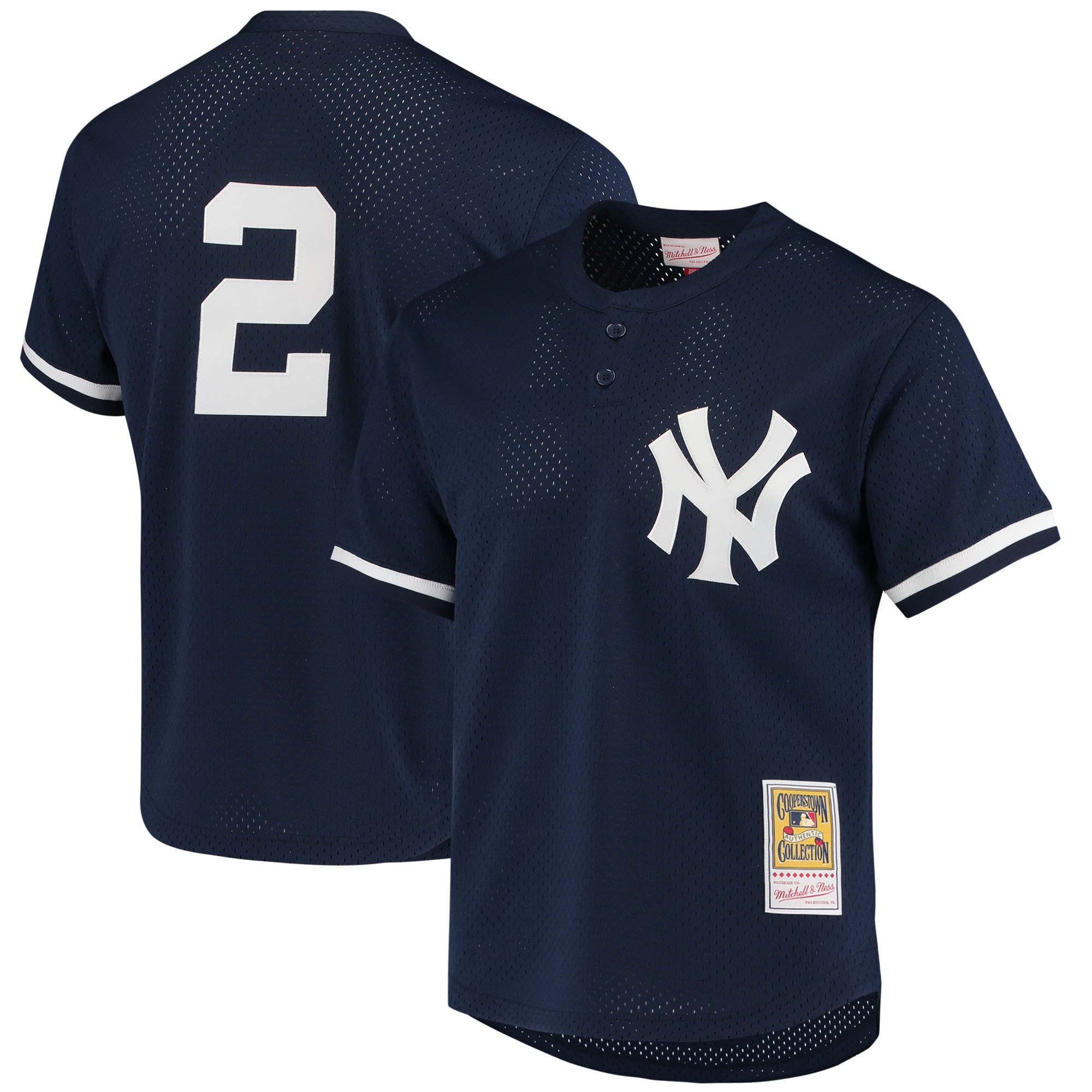 Derek Jeter New York Yankees Mitchell & Ness Cooperstown Collection 1995 Batting Practice Jersey