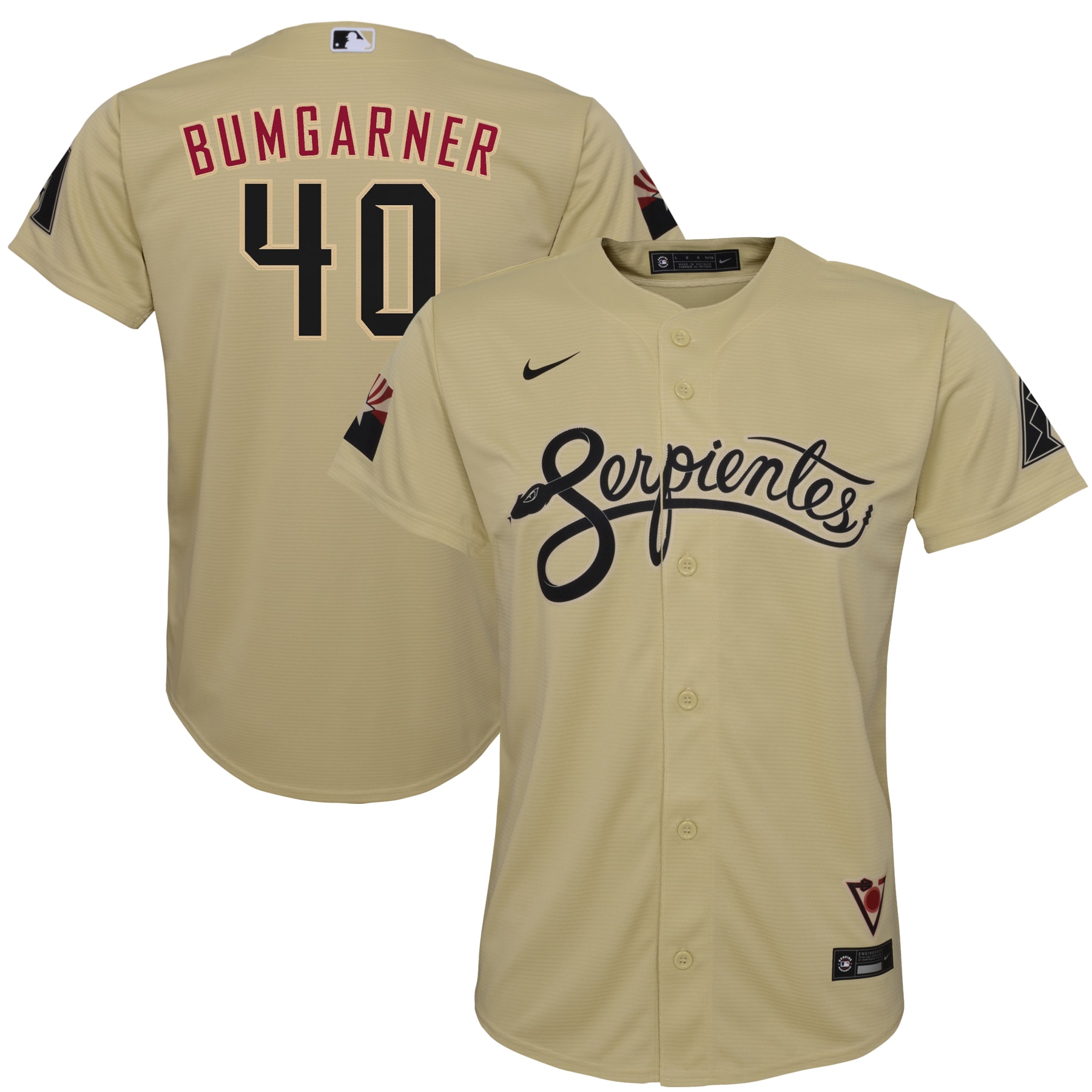Madison Bumgarner Arizona Diamondbacks Nike Youth City Connect Replica Player Jersey