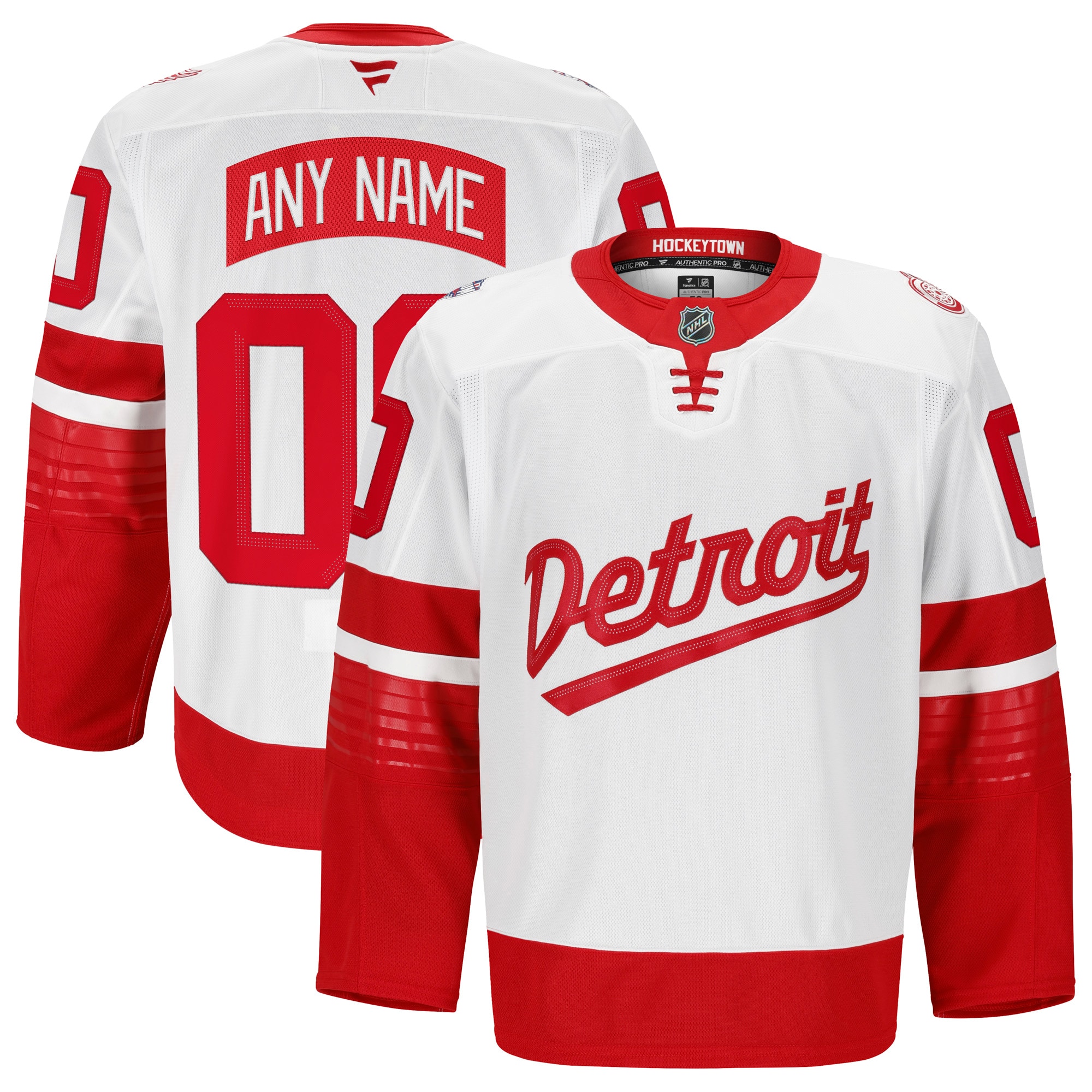 Detroit Red Wings Fanatics 2025 NHL Stadium Series Authentic Pro Custom Jersey