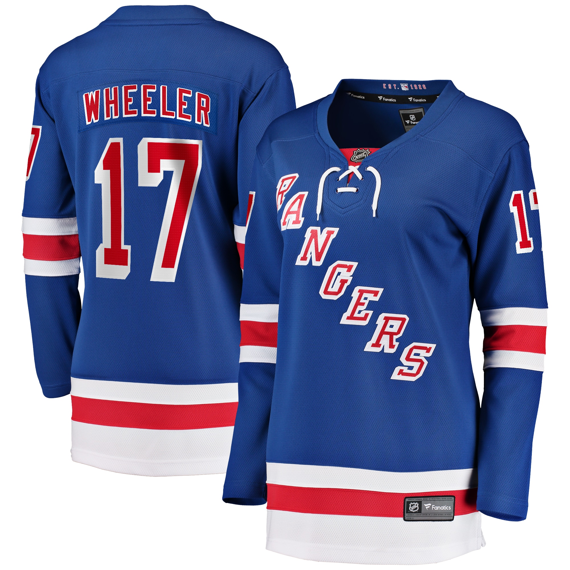 Blake Wheeler New York Rangers Fanatics Women's Home Breakaway Player Jersey