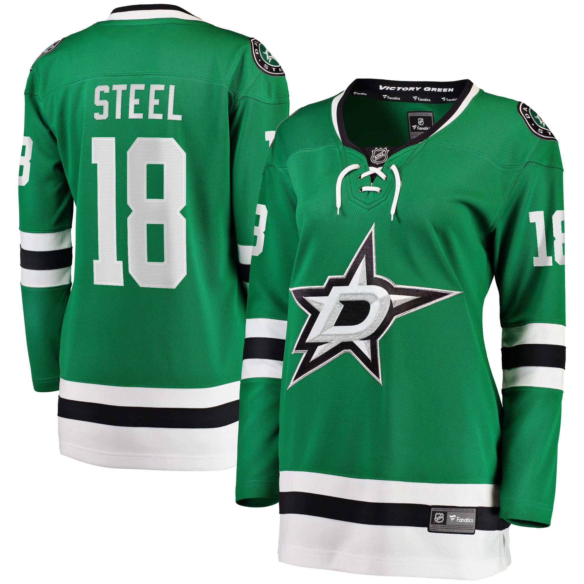 Sam Steel Dallas Stars Fanatics Women's Home Breakaway Player Jersey