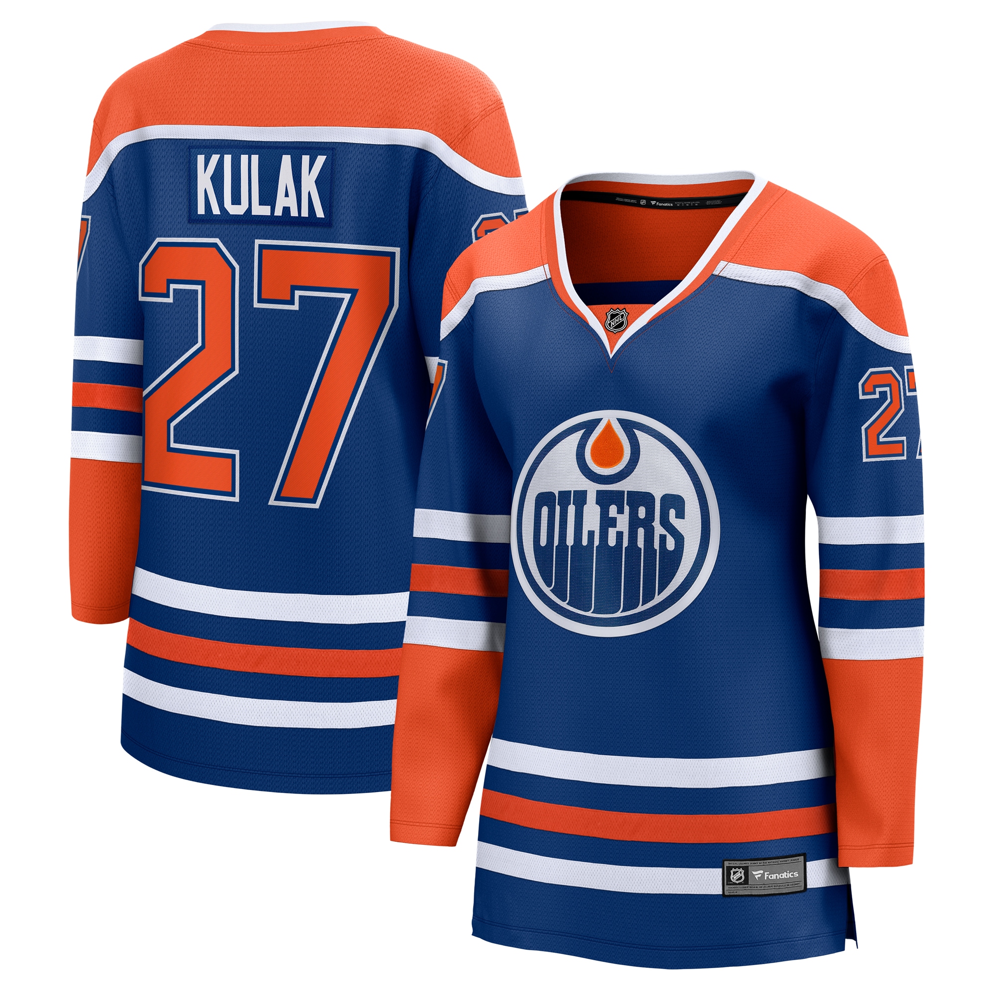 Brett Kulak Edmonton Oilers Fanatics Women's Home Breakaway Player Jersey