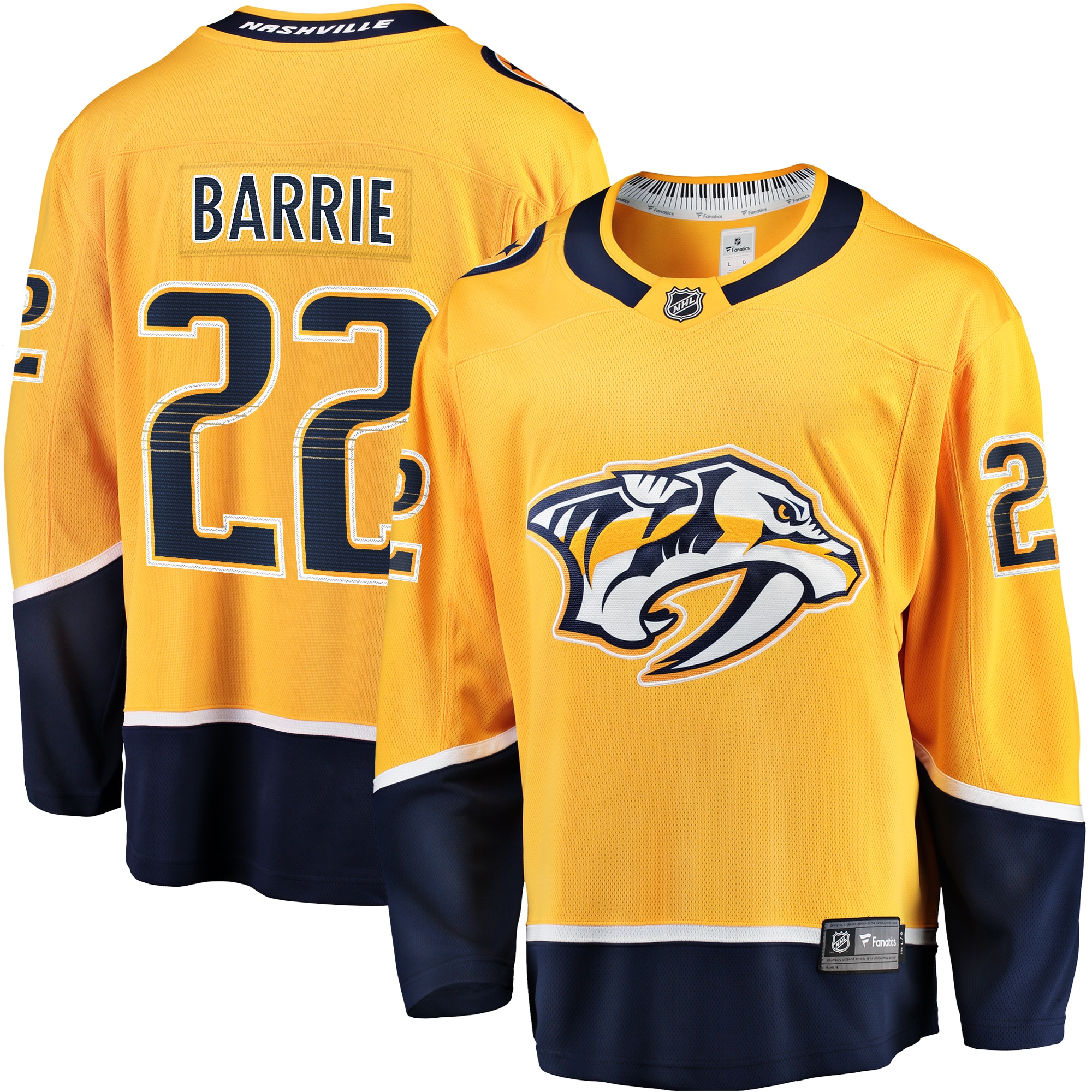 Tyson Barrie Nashville Predators Fanatics Home Breakaway Jersey
