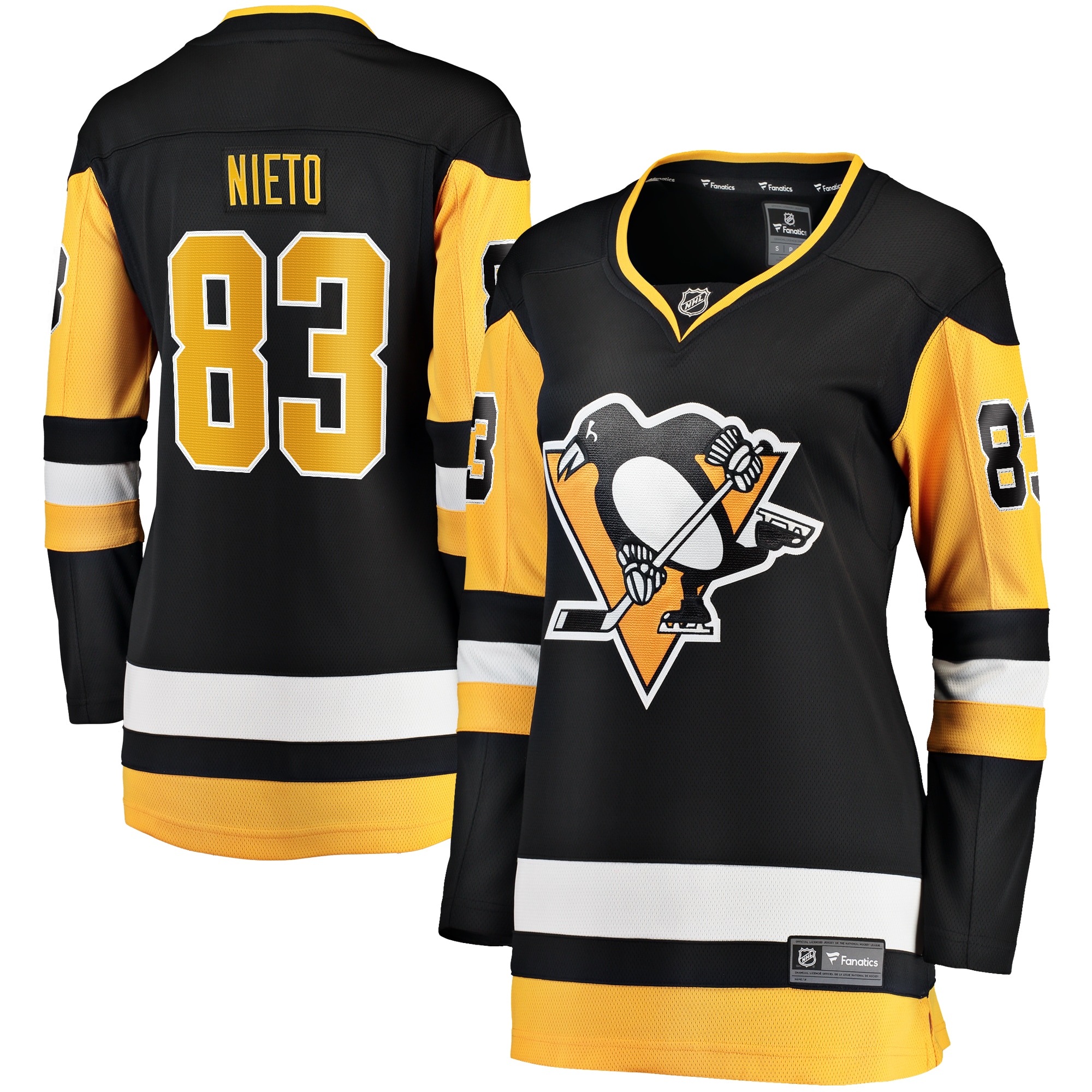 Matt Nieto Pittsburgh Penguins Fanatics Women's Home Breakaway Player Jersey