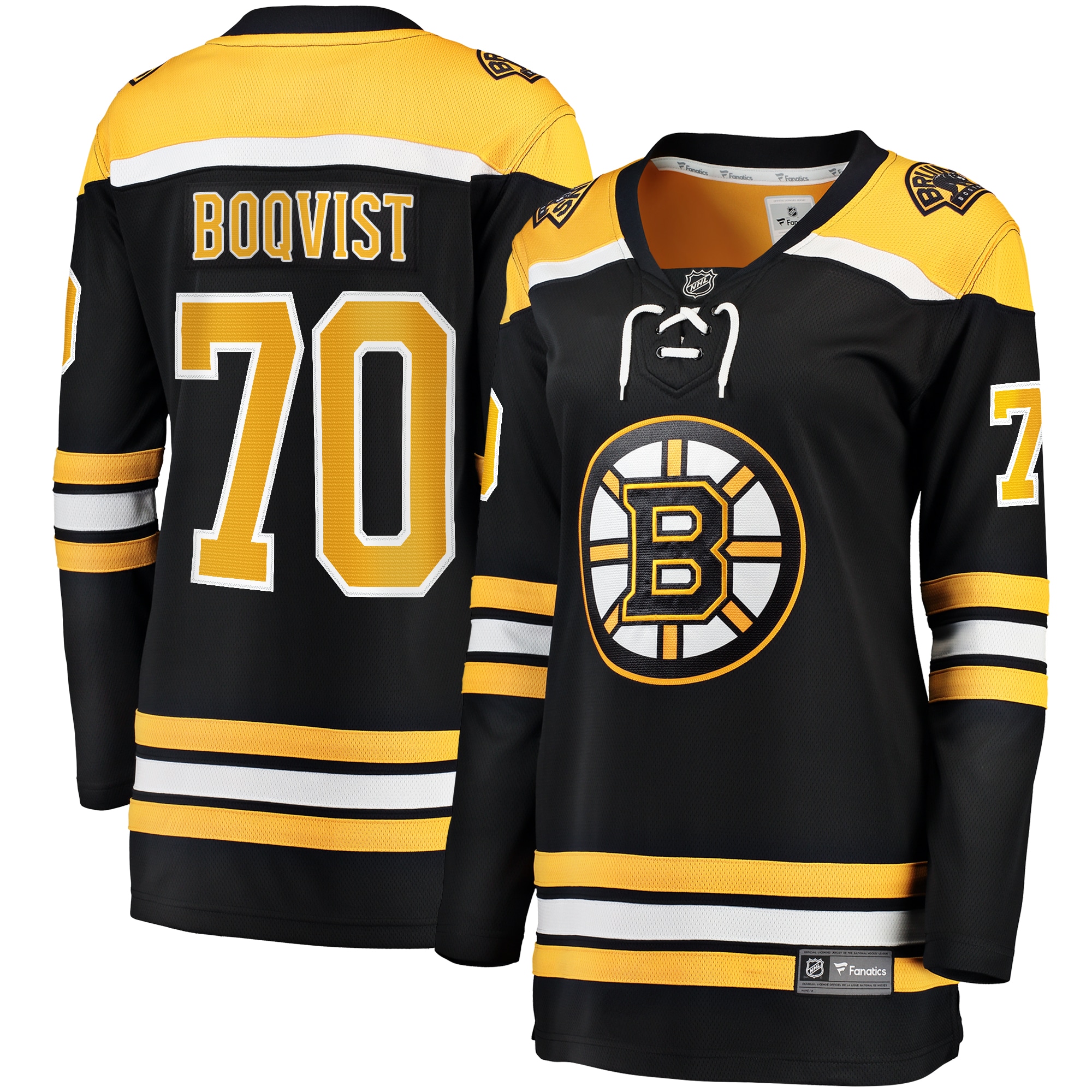 Jesper Boqvist Boston Bruins Fanatics Women's Home Breakaway Player Jersey