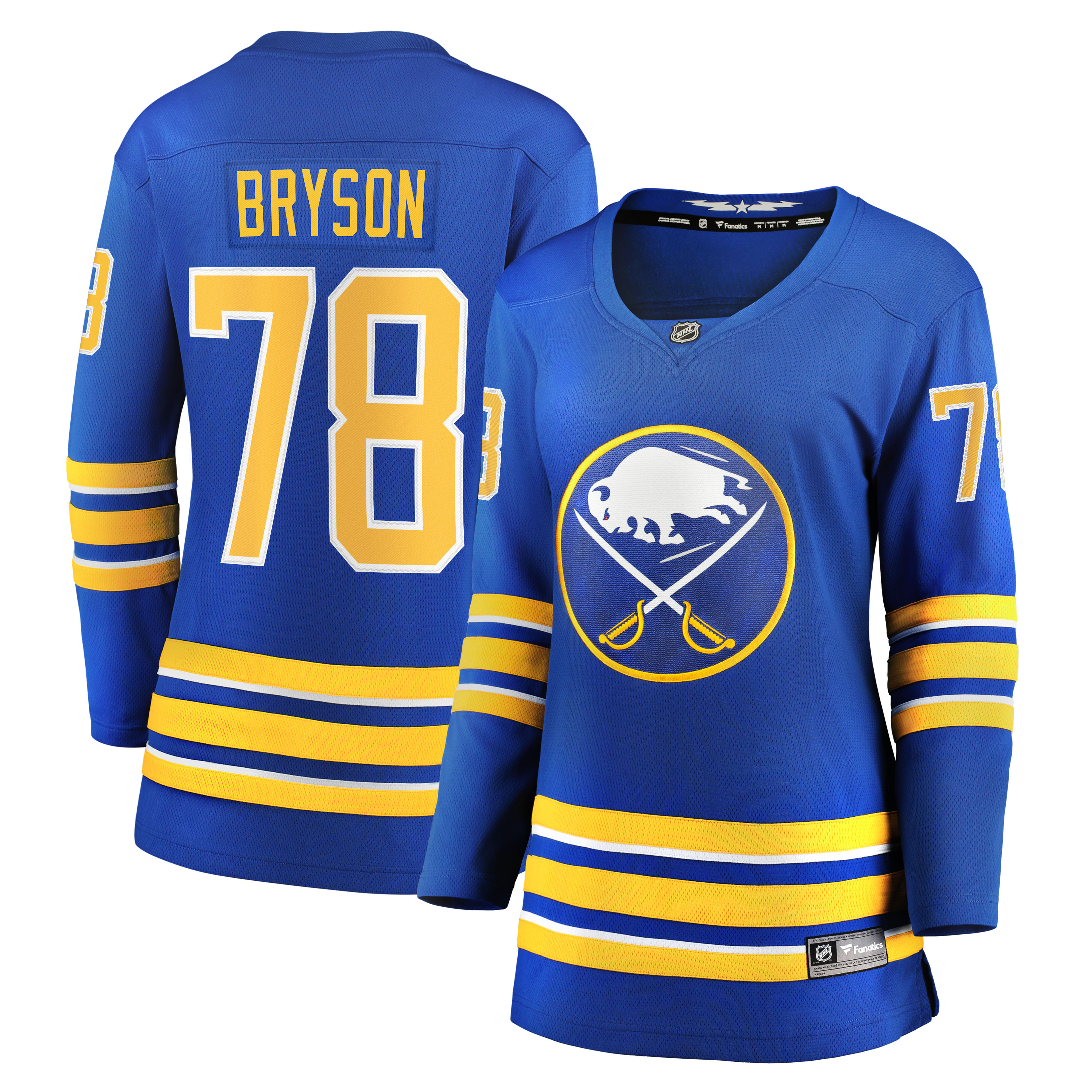 Jacob Bryson Buffalo Sabres Fanatics Women's Home Breakaway Player Jersey
